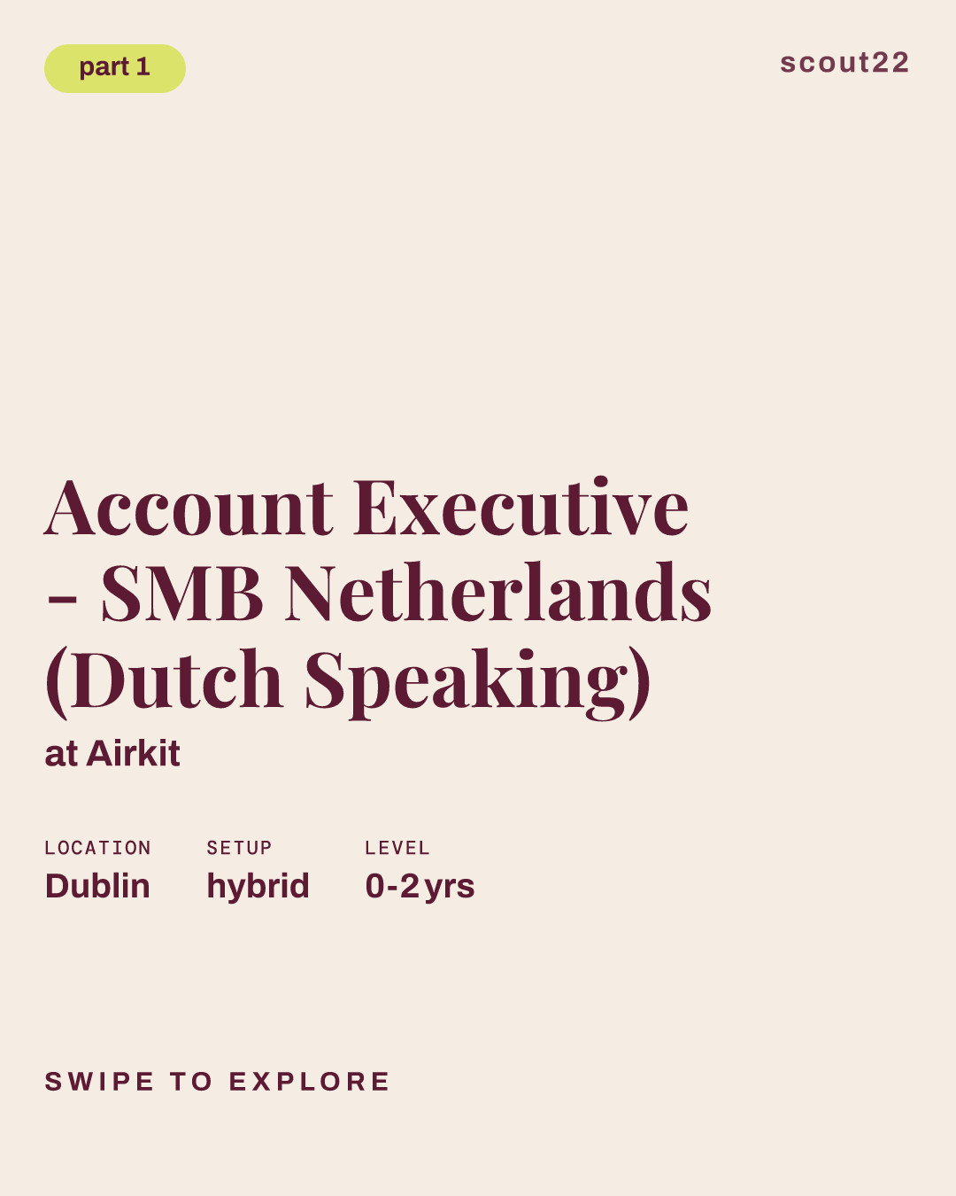 Account Executive - SMB Netherlands (Dutch Speaking) at Airkit