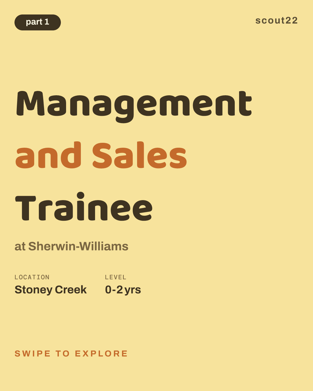 Management and Sales Trainee at Sherwin-Williams