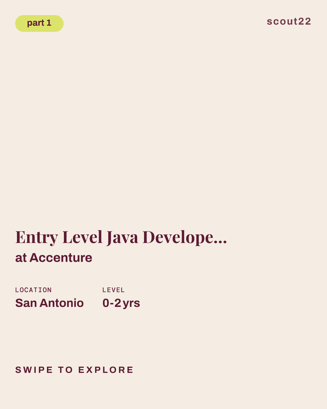 Entry Level Java Developer Associate at Accenture