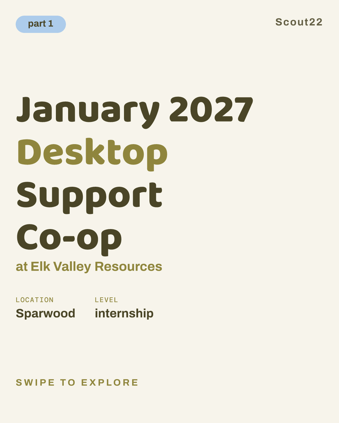January 2027 Desktop Support Co-op at Elk Valley Resources