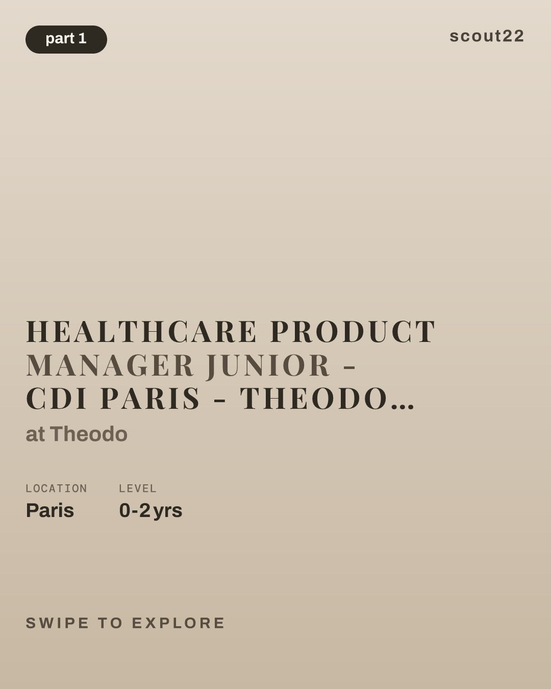 Healthcare Product Manager Junior - CDI Paris - Theodo HealthTech at Theodo