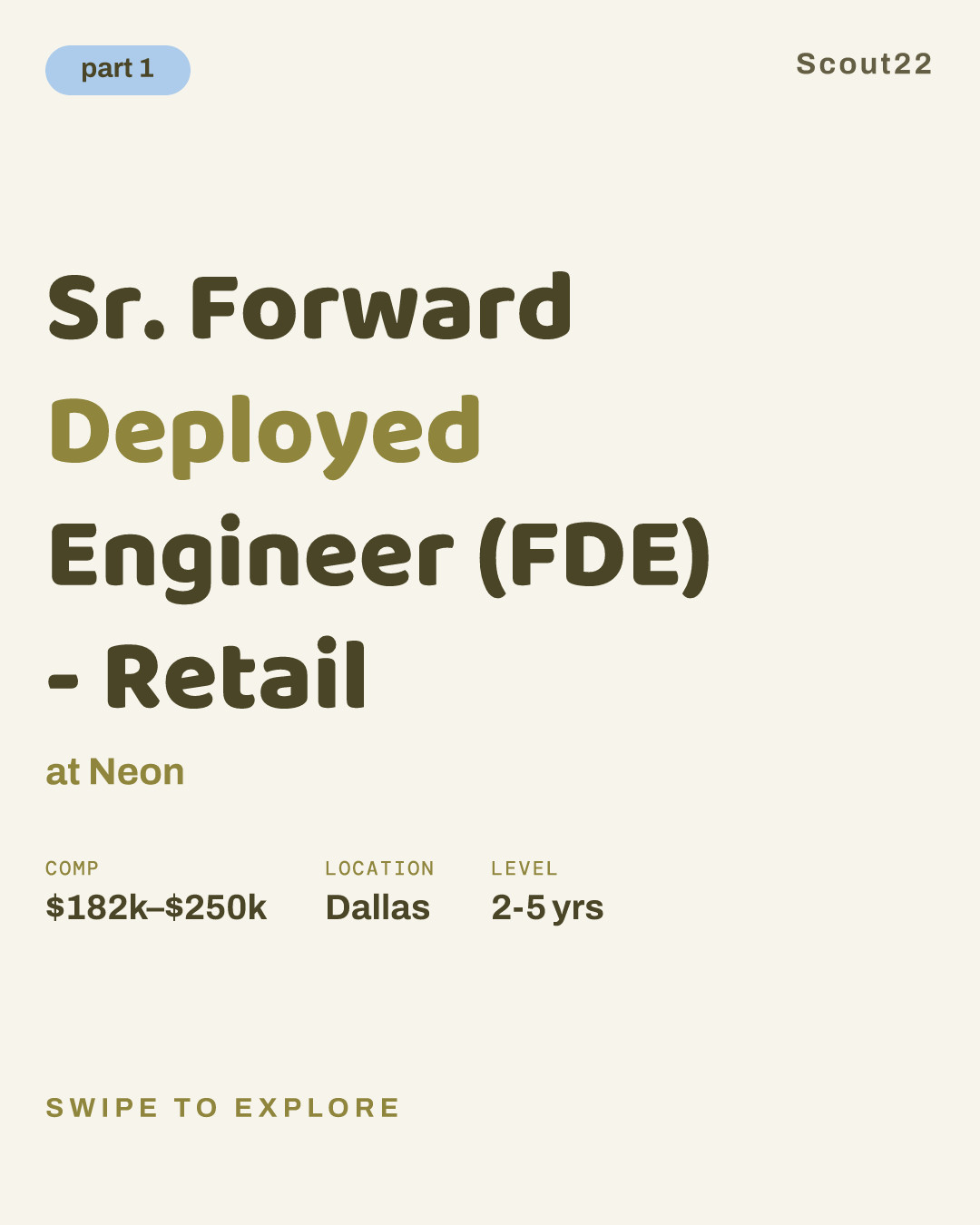 Sr. Forward Deployed Engineer (FDE) - Retail at Neon