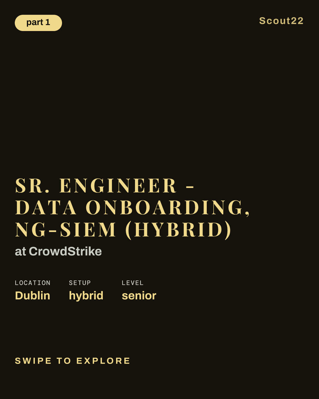 Sr. Engineer - Data Onboarding, NG-SIEM (Hybrid) at CrowdStrike
