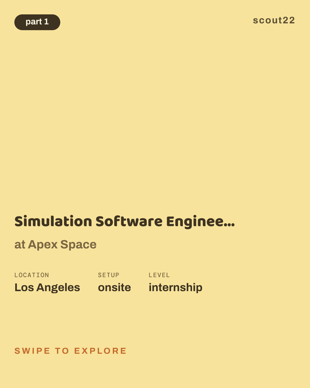 Simulation Software Engineering Internship (Spring or Summer 2027) at Apex Space