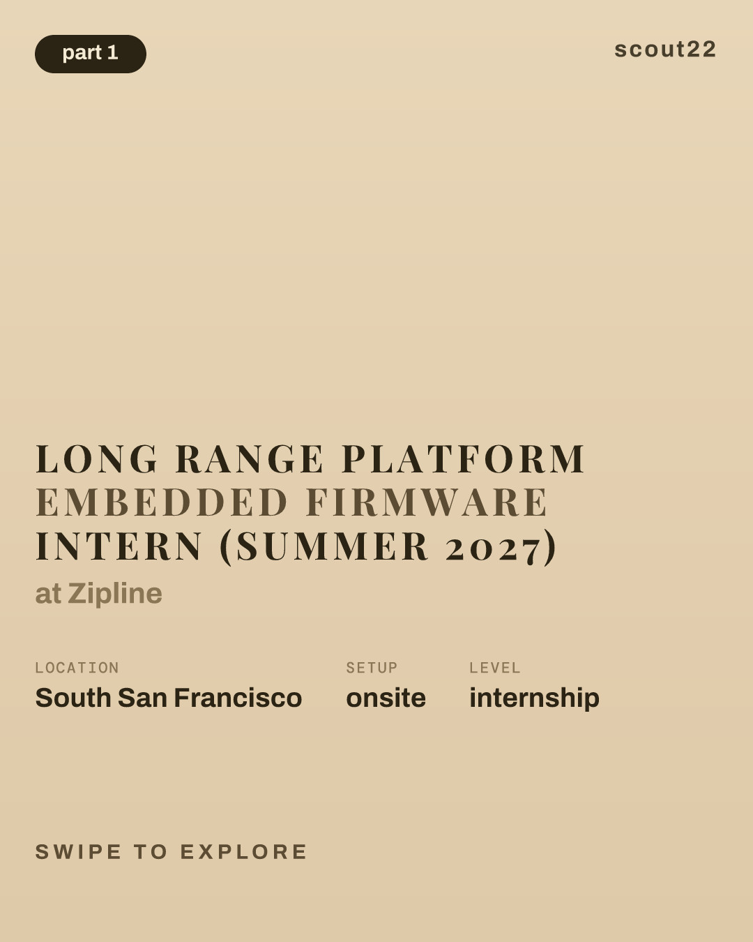 Long Range Platform Embedded Firmware Intern (Summer 2027) at Zipline