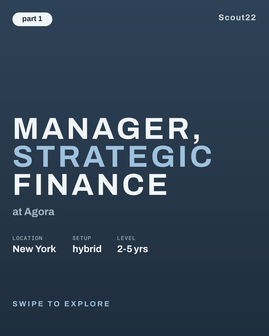 Manager, Strategic Finance at Agora