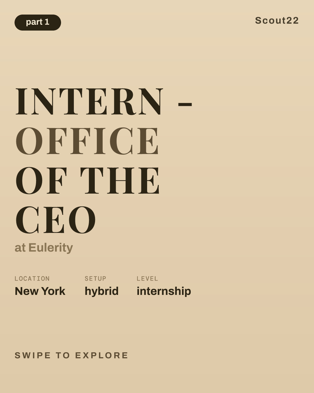 Intern - Office of the CEO at Eulerity