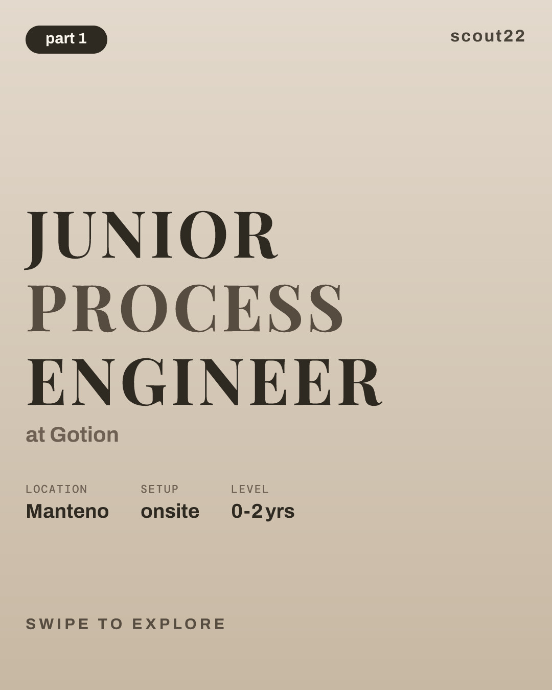 Junior Process Engineer at Gotion