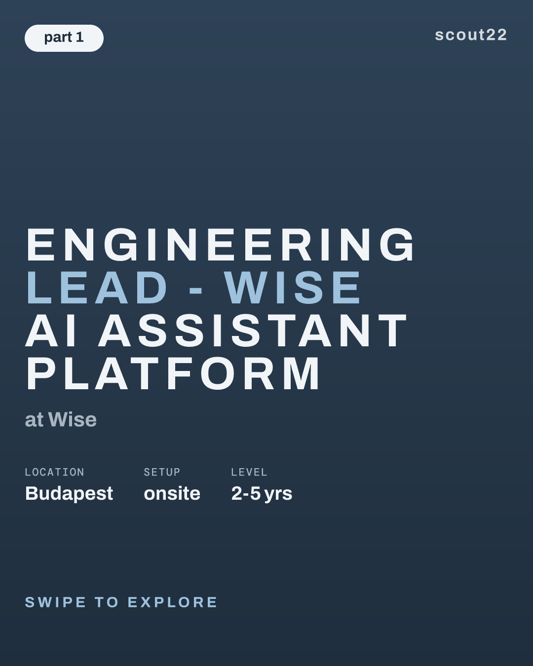 Engineering Lead - Wise AI Assistant Platform at Wise