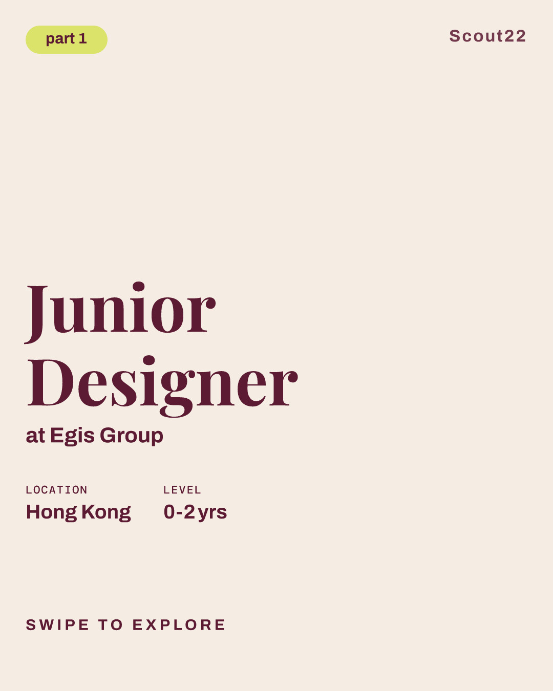Junior Designer at Egis Group