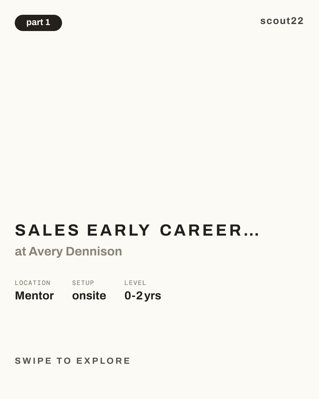 Sales Early Career Program (ECP) Associate at Avery Dennison