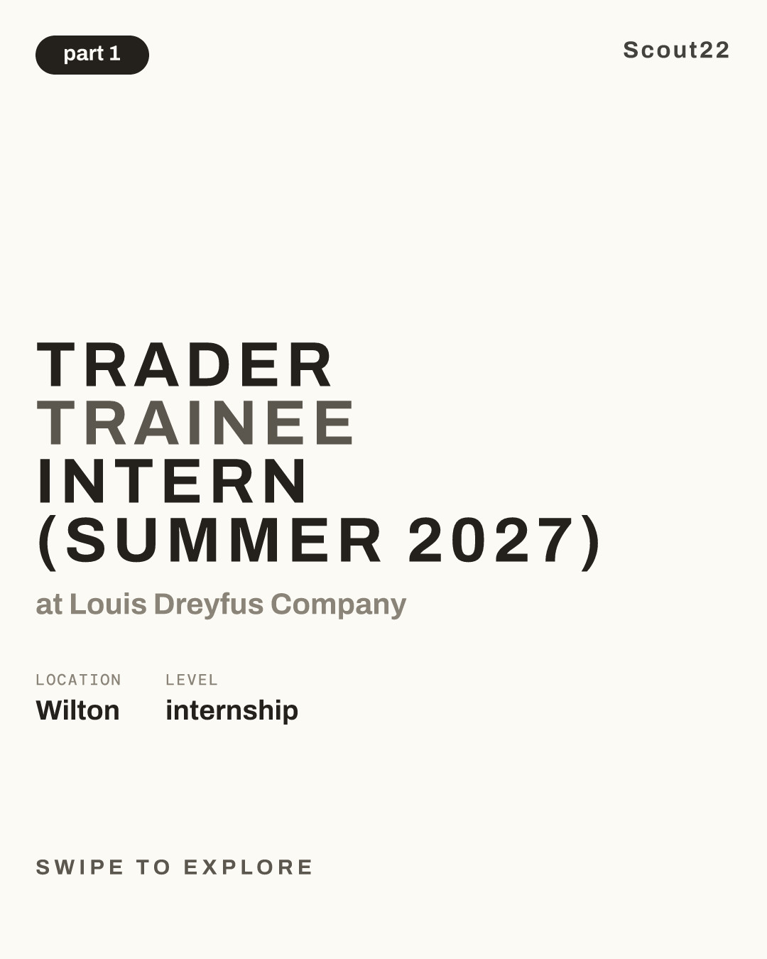 Trader Trainee Intern (Summer 2027) at Louis Dreyfus Company