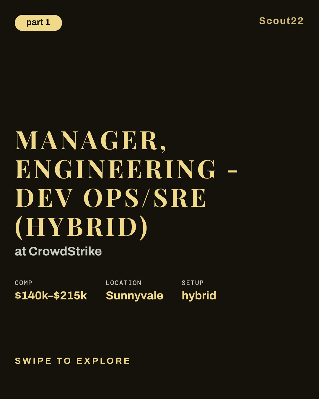 Manager, Engineering - Dev Ops/SRE (Hybrid) at CrowdStrike