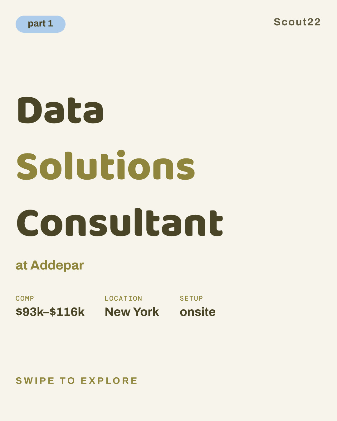 Data Solutions Consultant at Addepar