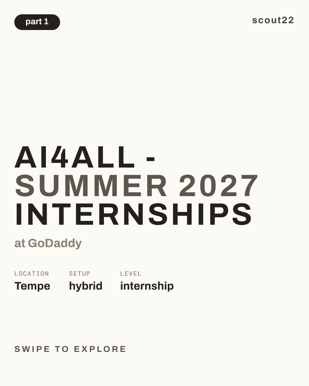 AI4All - Summer 2027 Internships at GoDaddy