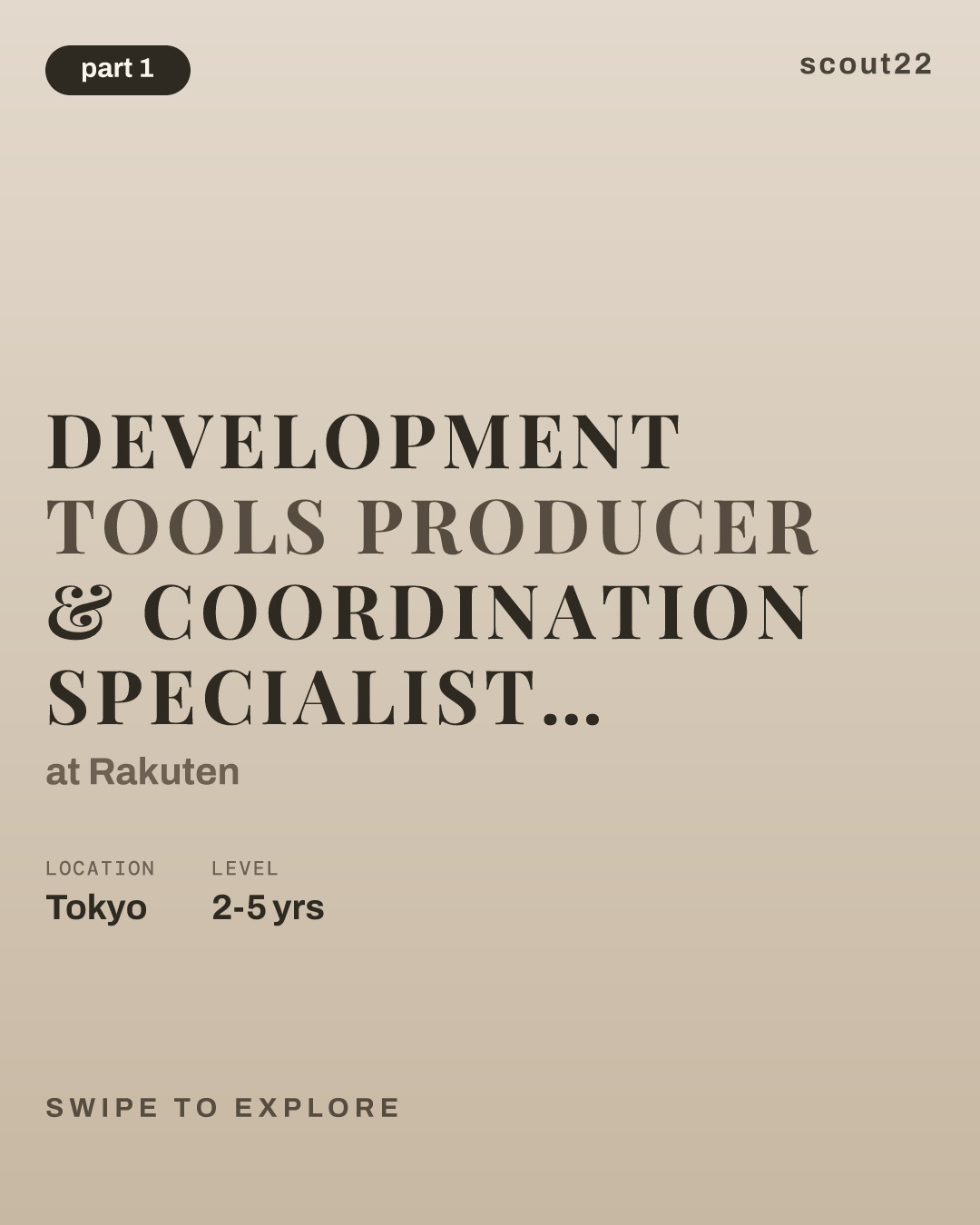Development Tools Producer & Coordination Specialist - Corporate IT Infrastructure Department (CITID) at Rakuten