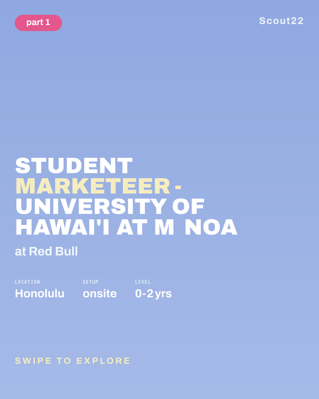 Student Marketeer - University of Hawai'i at Mānoa at Red Bull
