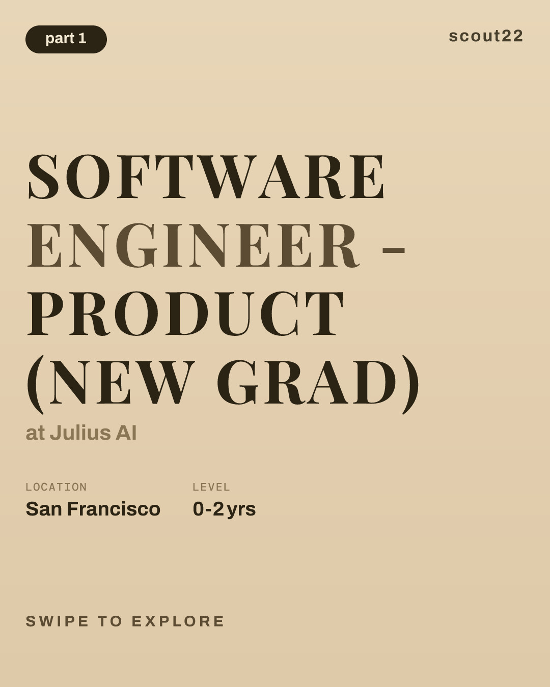 Software Engineer - Product (New Grad) at Julius AI