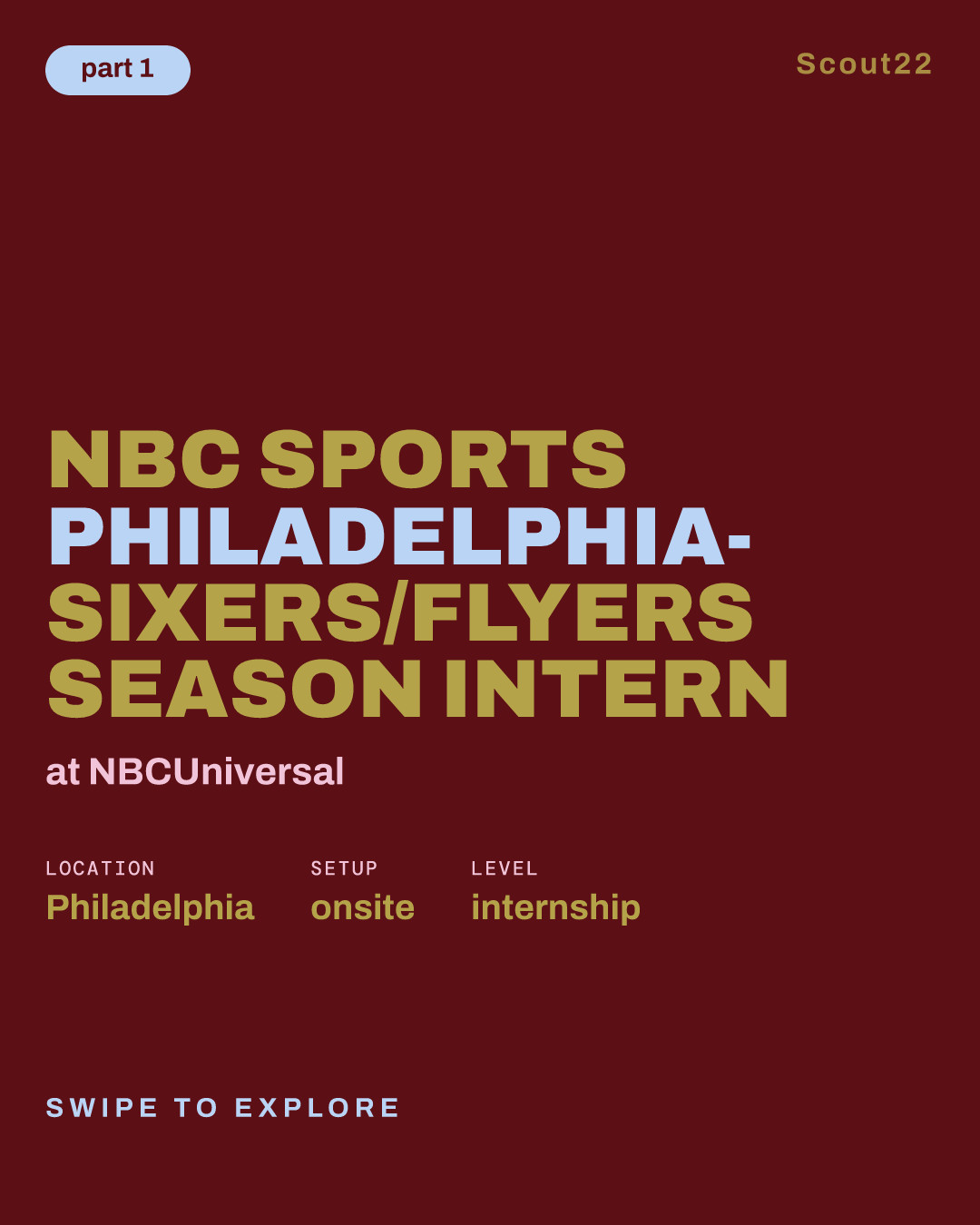 NBC Sports Philadelphia- Sixers/Flyers Season Intern at NBCUniversal