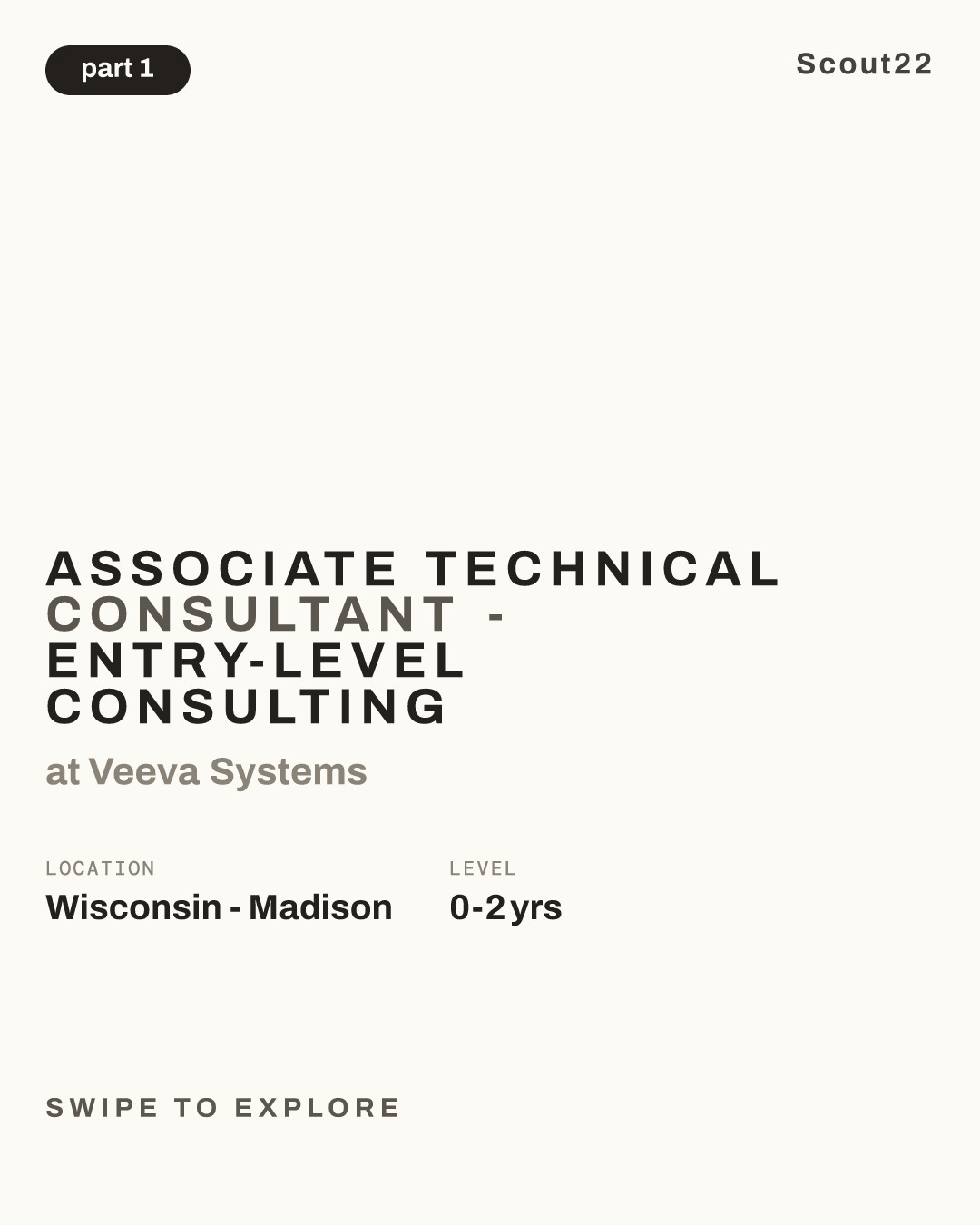 Associate Technical Consultant - Entry-Level Consulting at Veeva Systems
