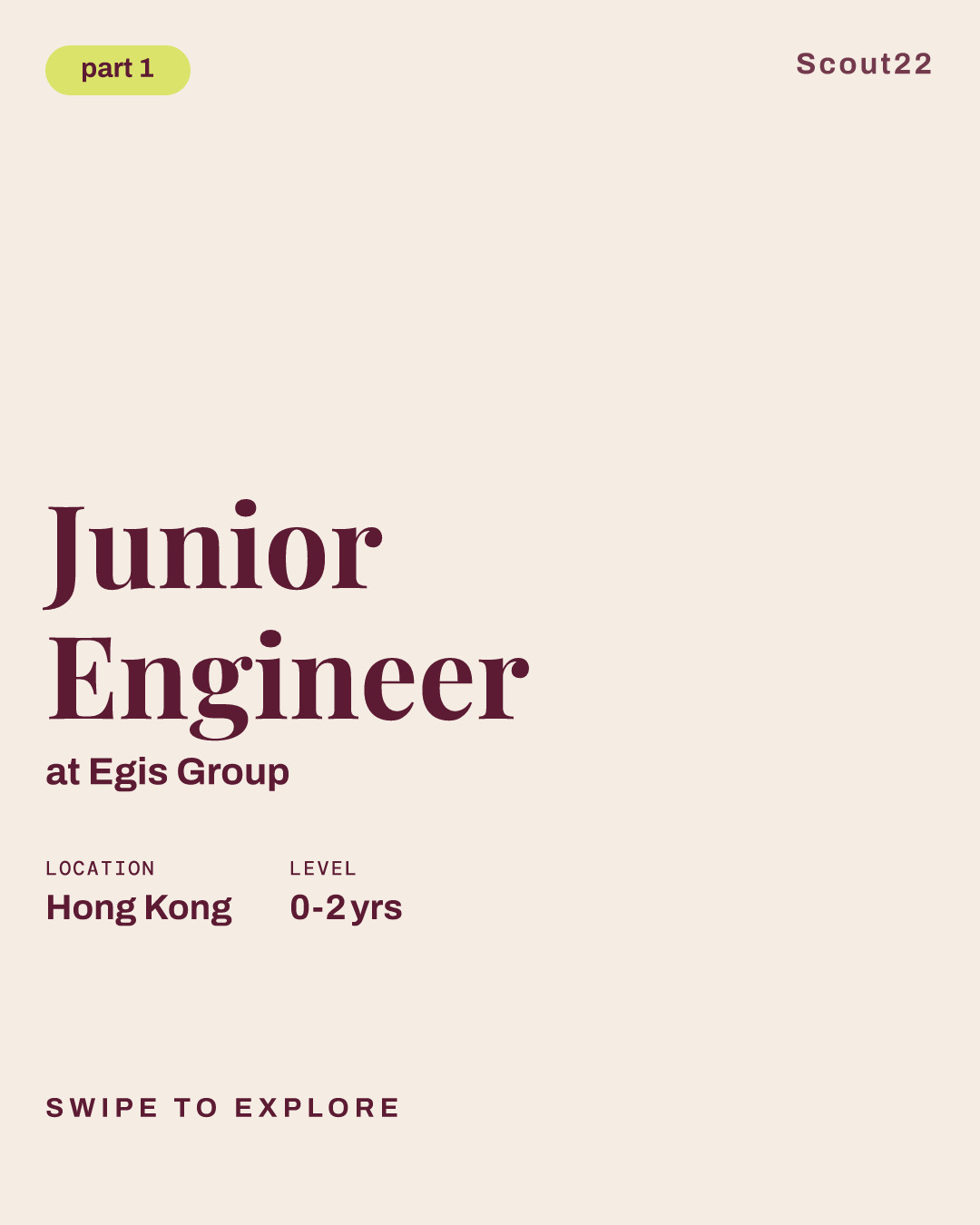 Junior Engineer at Egis Group
