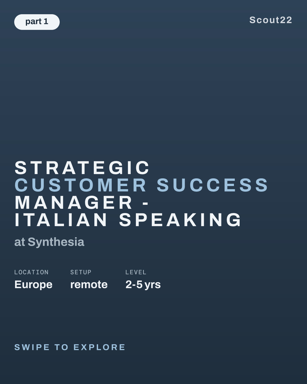 Strategic Customer Success Manager - Italian Speaking at Synthesia