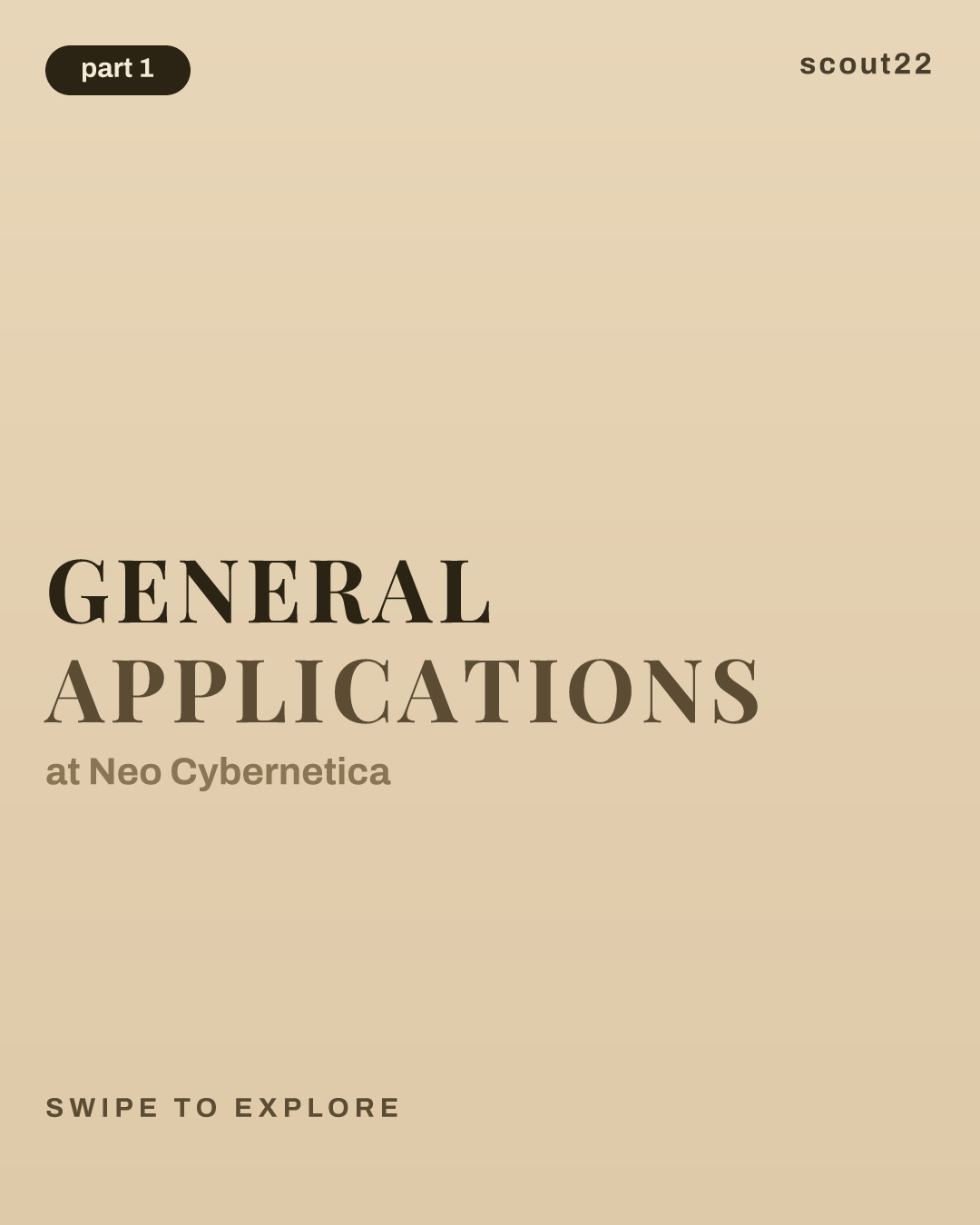 General Applications at Neo Cybernetica