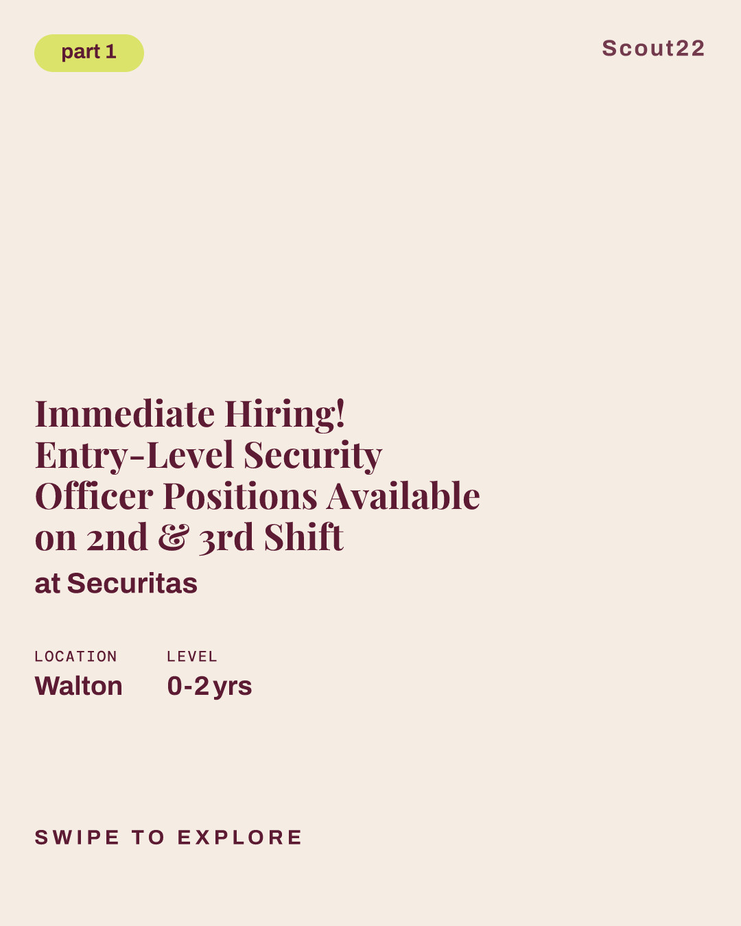 Immediate Hiring! Entry-Level Security Officer Positions Available on 2nd & 3rd Shift at Securitas