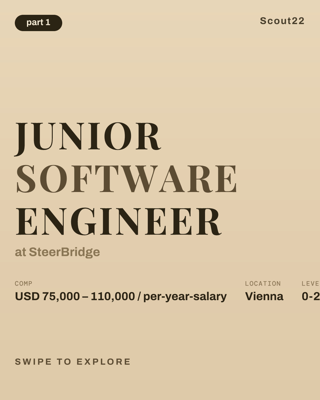 Junior Software Engineer at SteerBridge