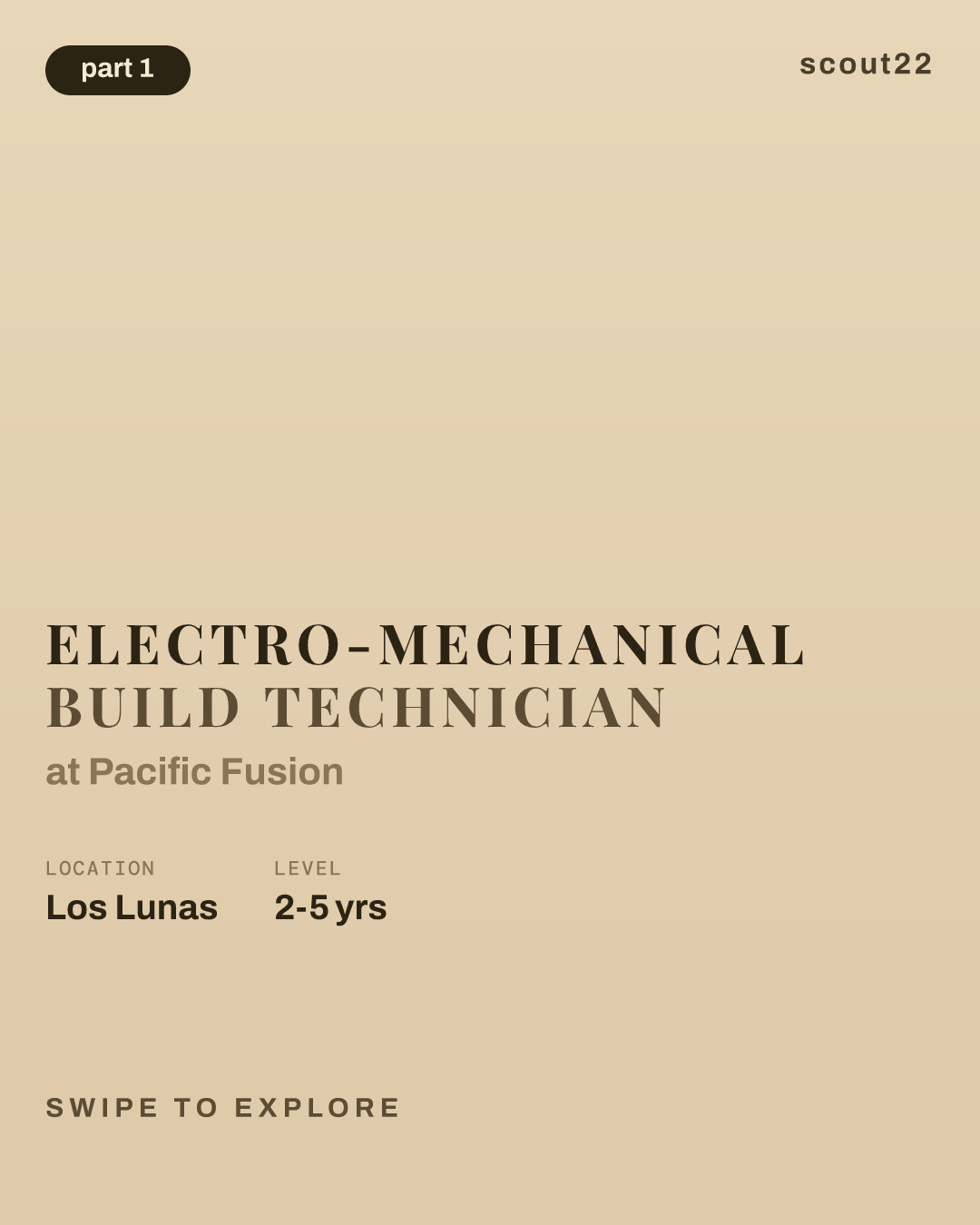 Electro-Mechanical Build Technician at Pacific Fusion