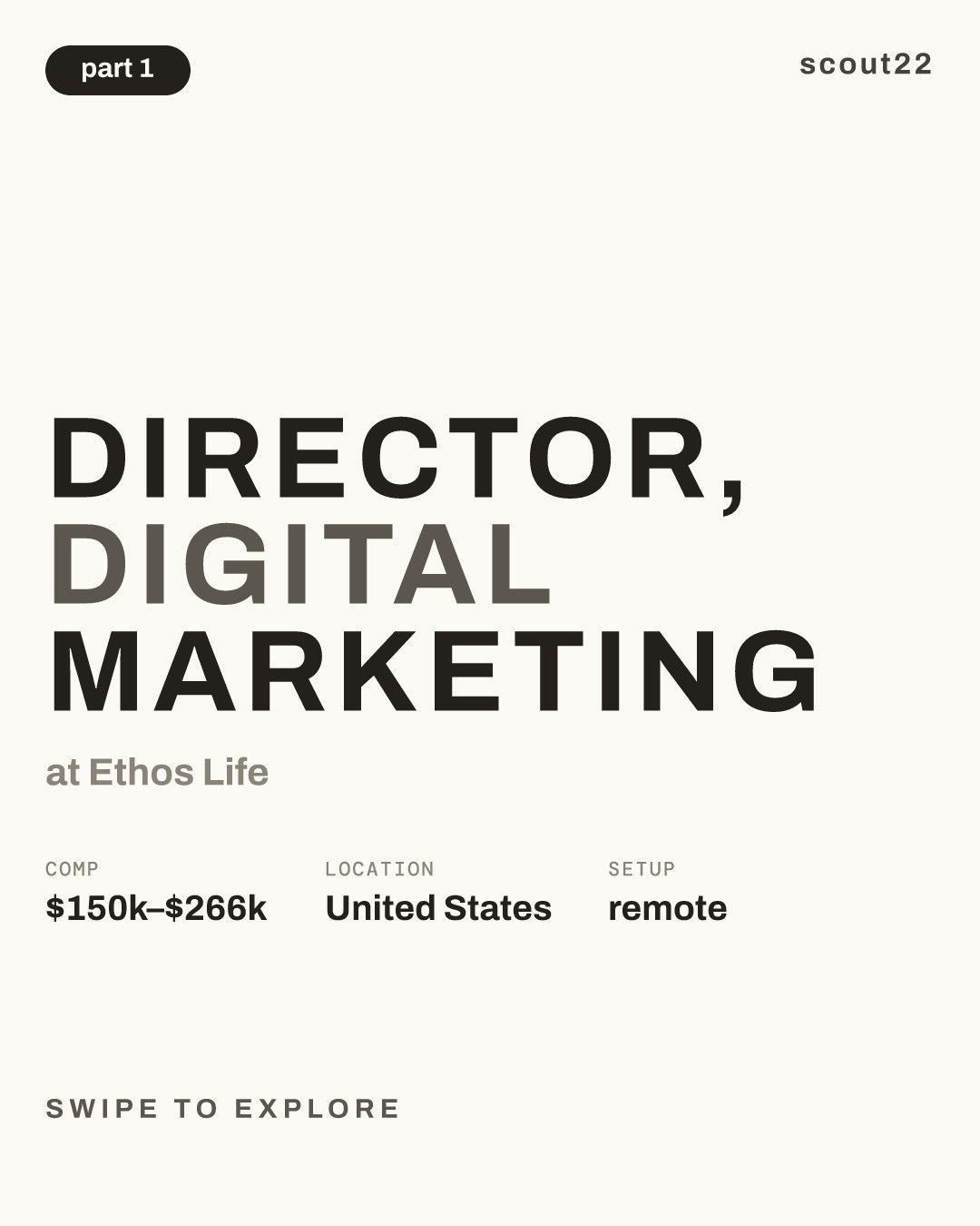 Director, Digital Marketing at Ethos Life
