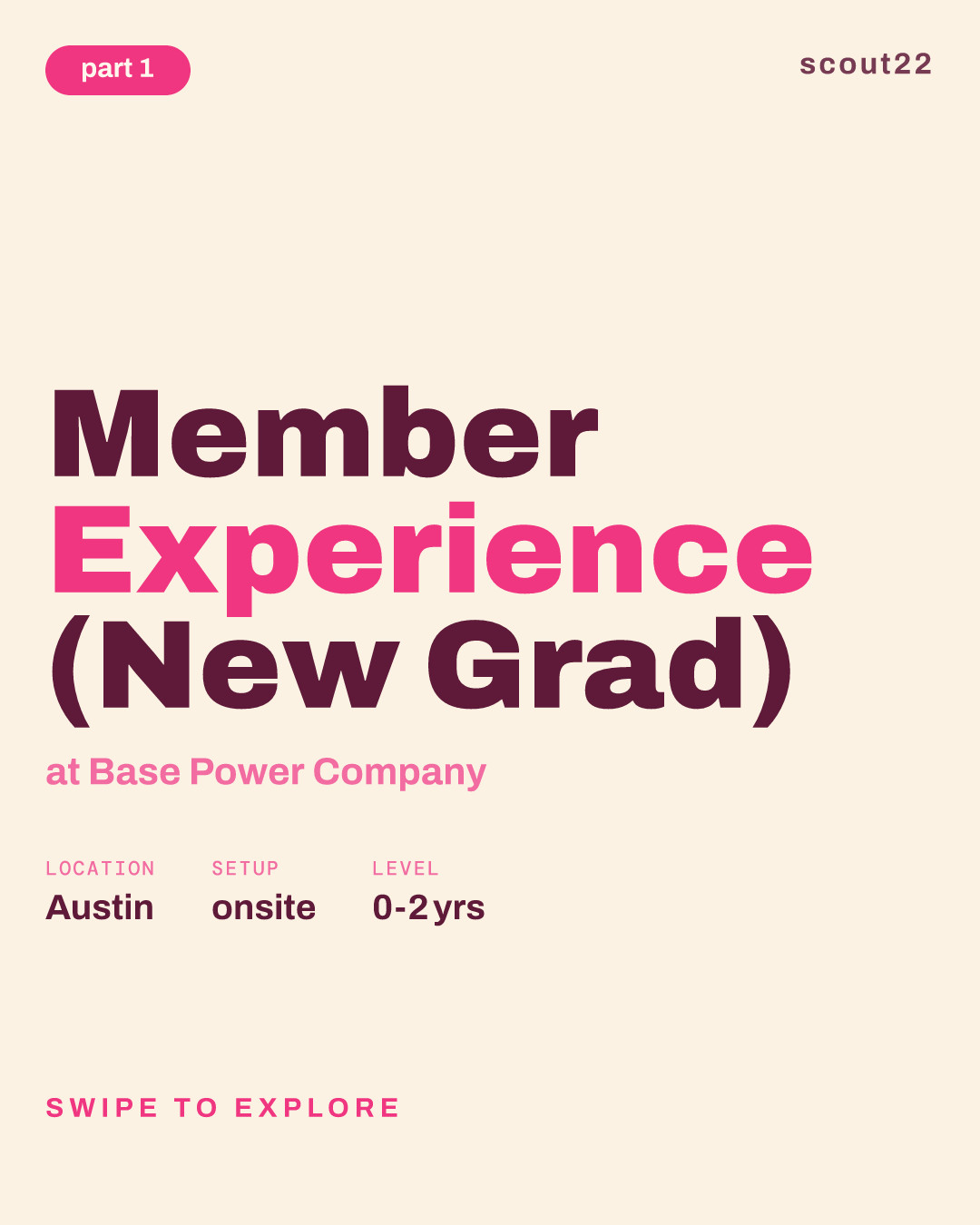 Member Experience (New Grad) at Base Power Company