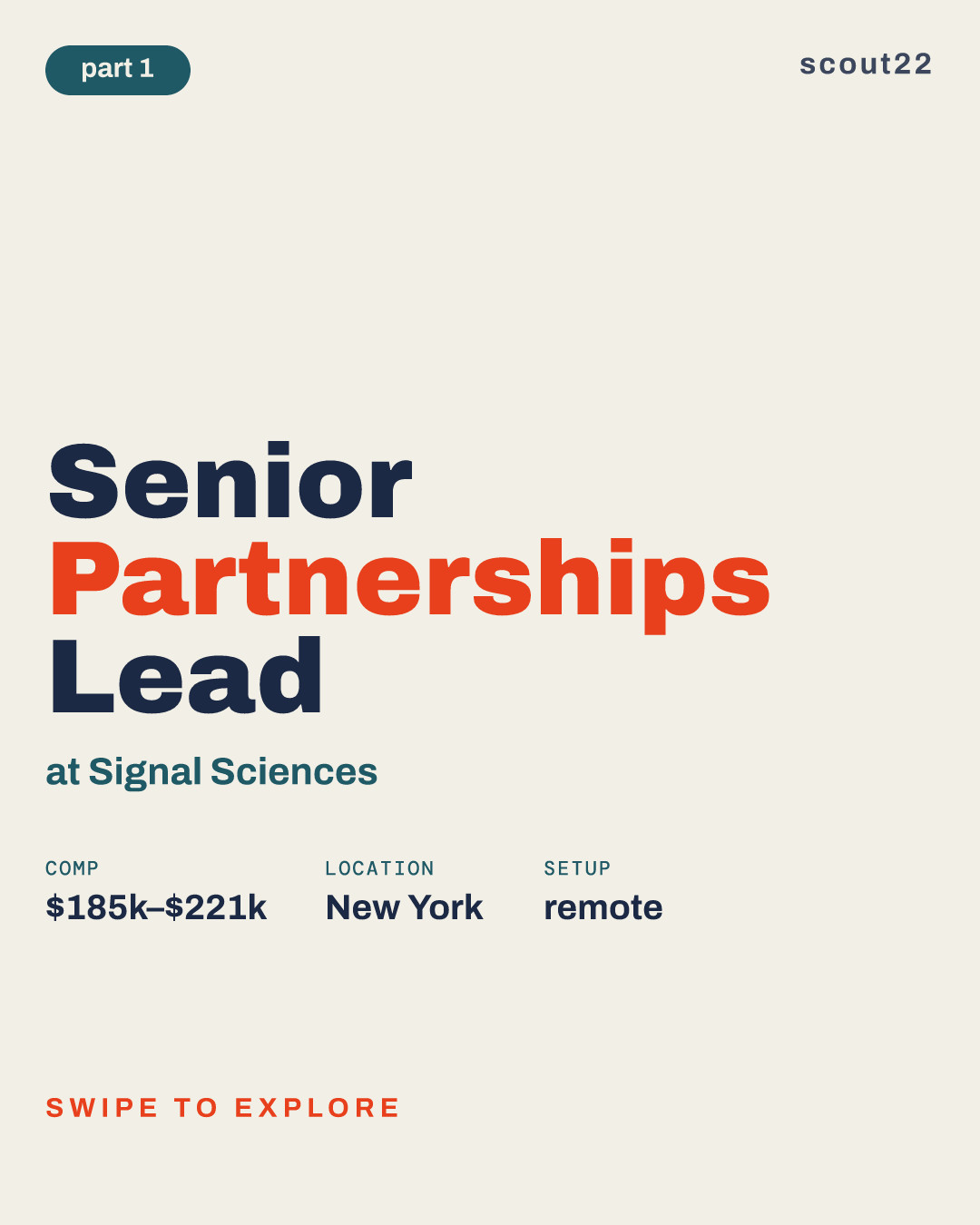 Senior Partnerships Lead at Signal Sciences