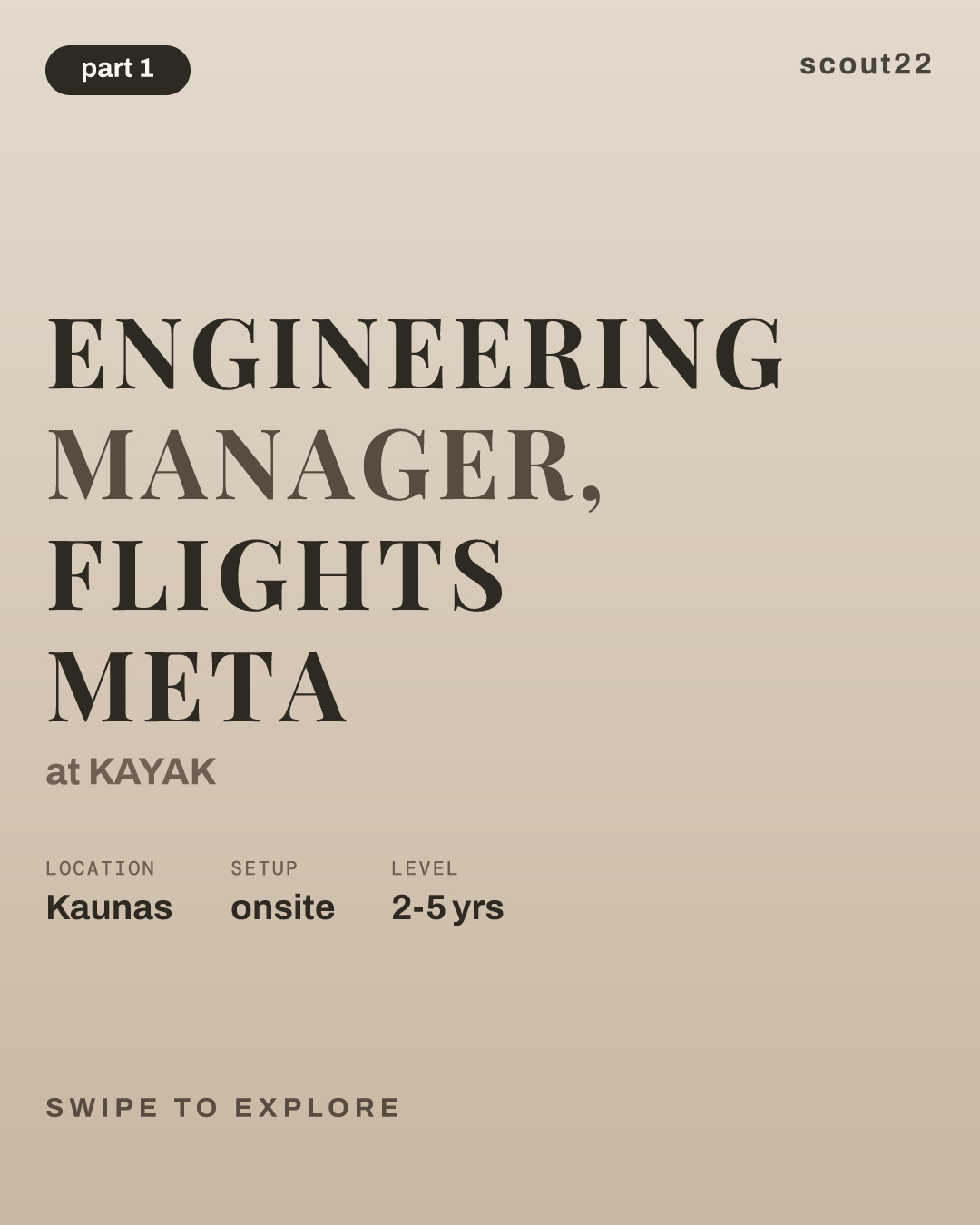 Engineering Manager, Flights Meta at KAYAK