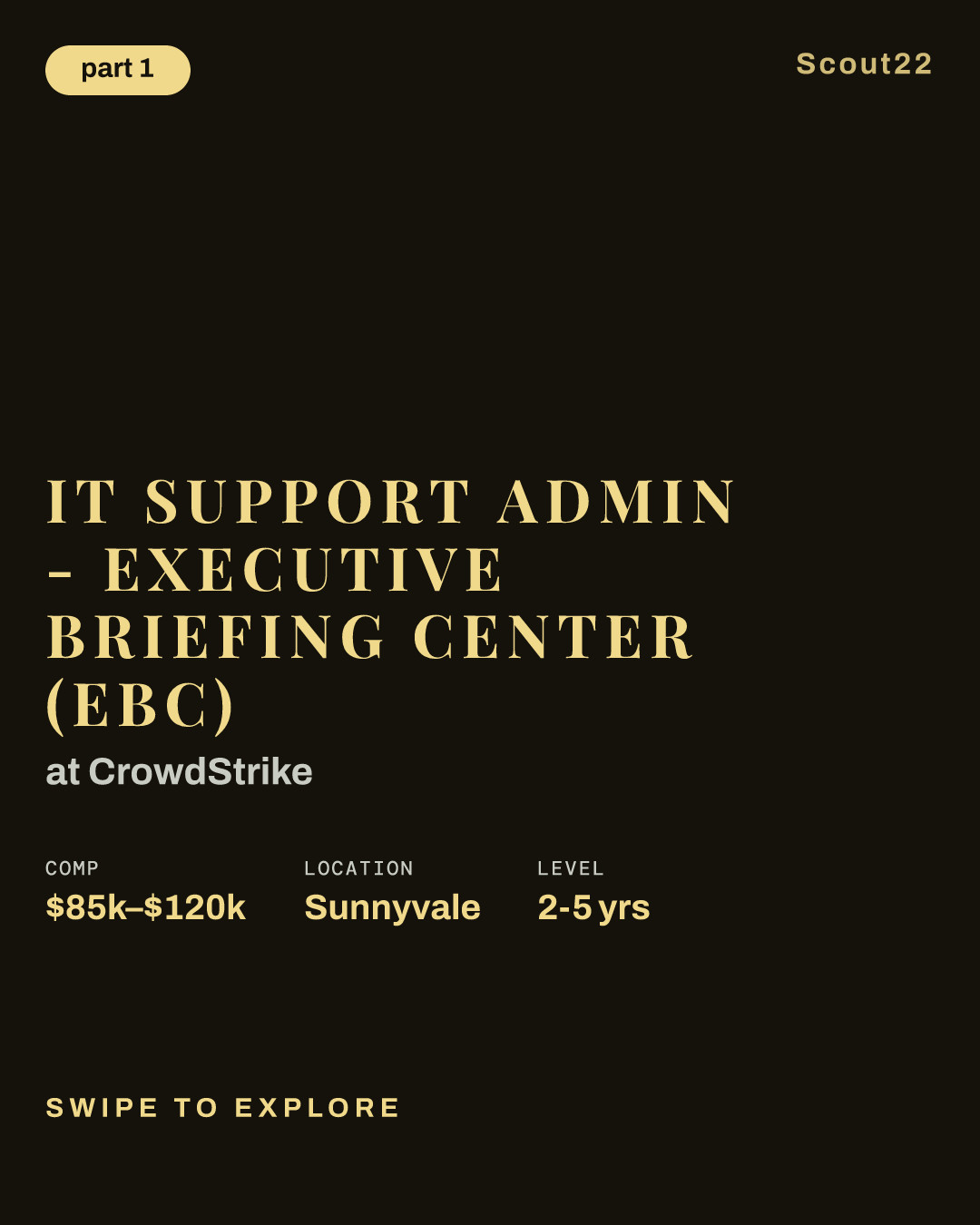 IT Support Admin - Executive Briefing Center (EBC) at CrowdStrike