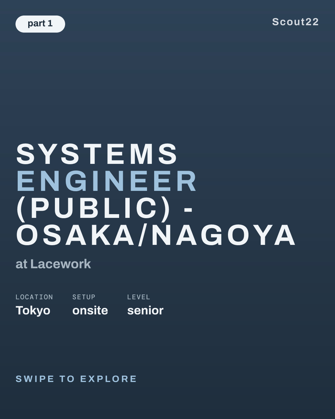 Systems Engineer (Public) - Osaka/Nagoya at Lacework