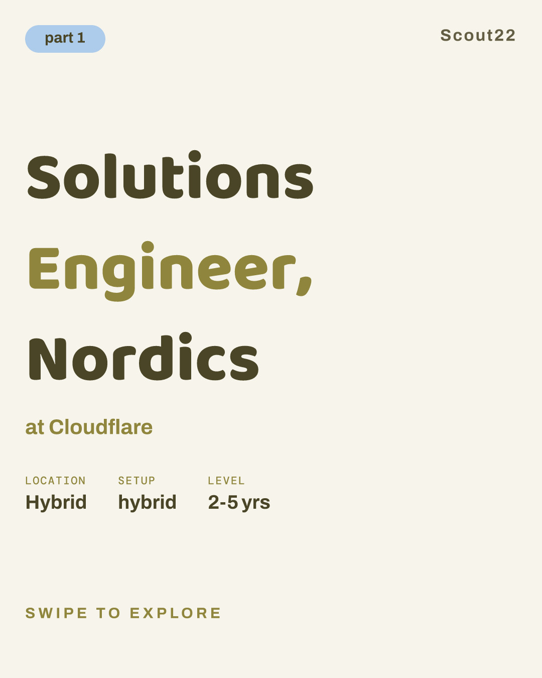 Solutions Engineer, Nordics at Cloudflare