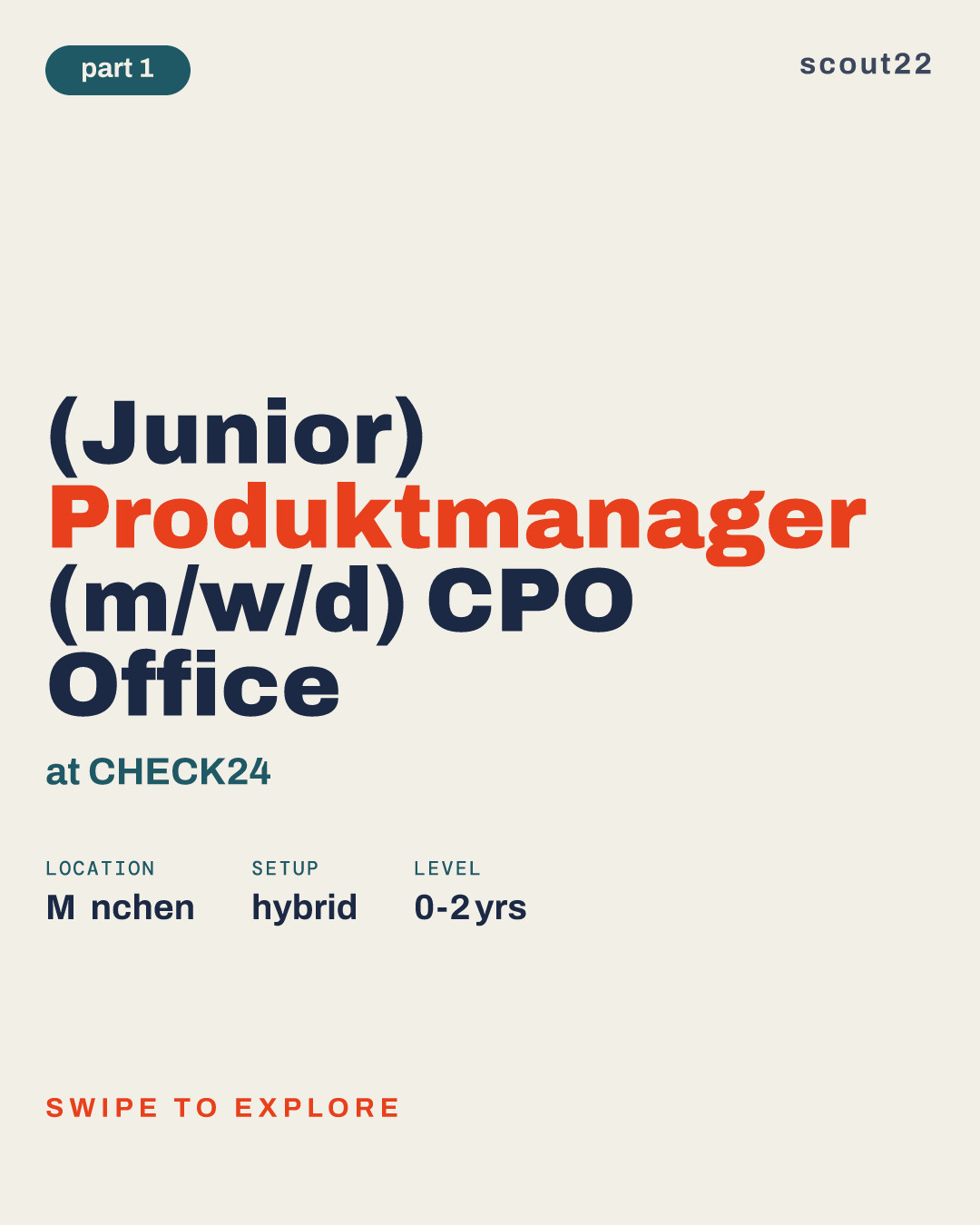 (Junior) Produktmanager (m/w/d) CPO Office at CHECK24