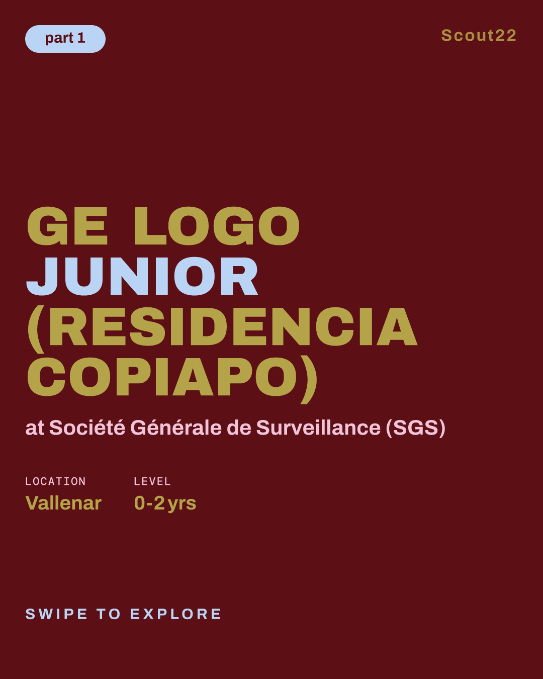 Geólogo Junior (Residencia Copiapo) at Société Générale de Surveillance (SGS)