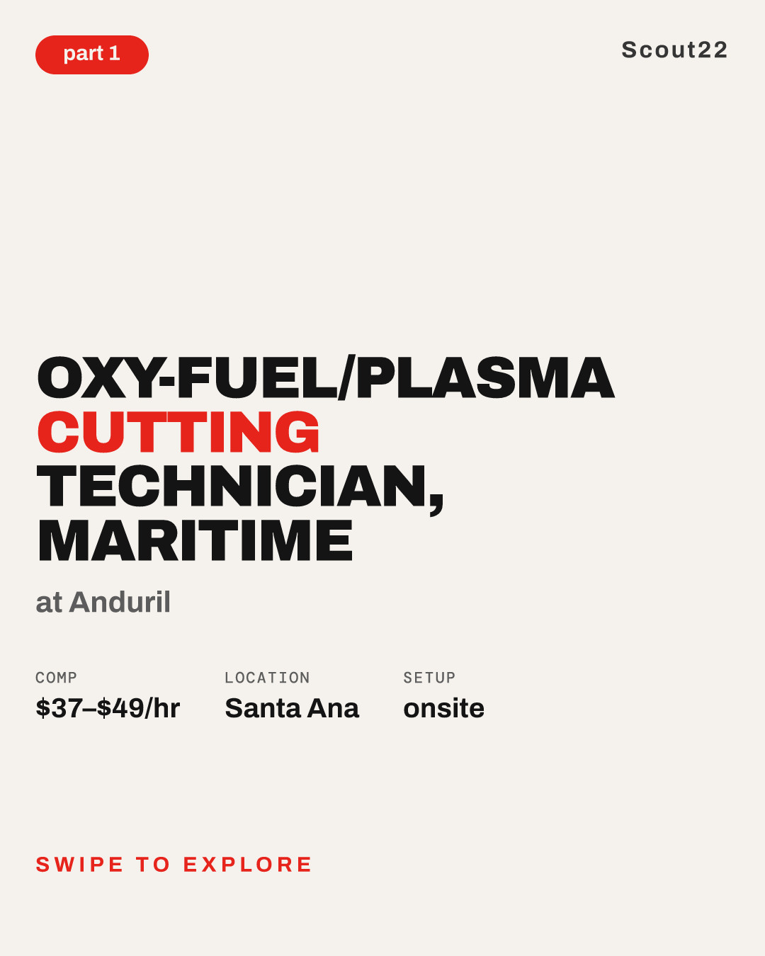 Oxy-Fuel/Plasma Cutting Technician, Maritime at Anduril