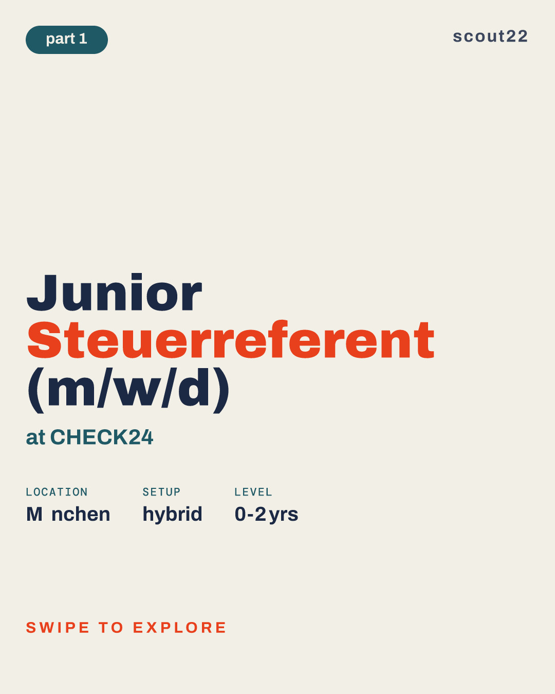 Junior Steuerreferent (m/w/d) at CHECK24