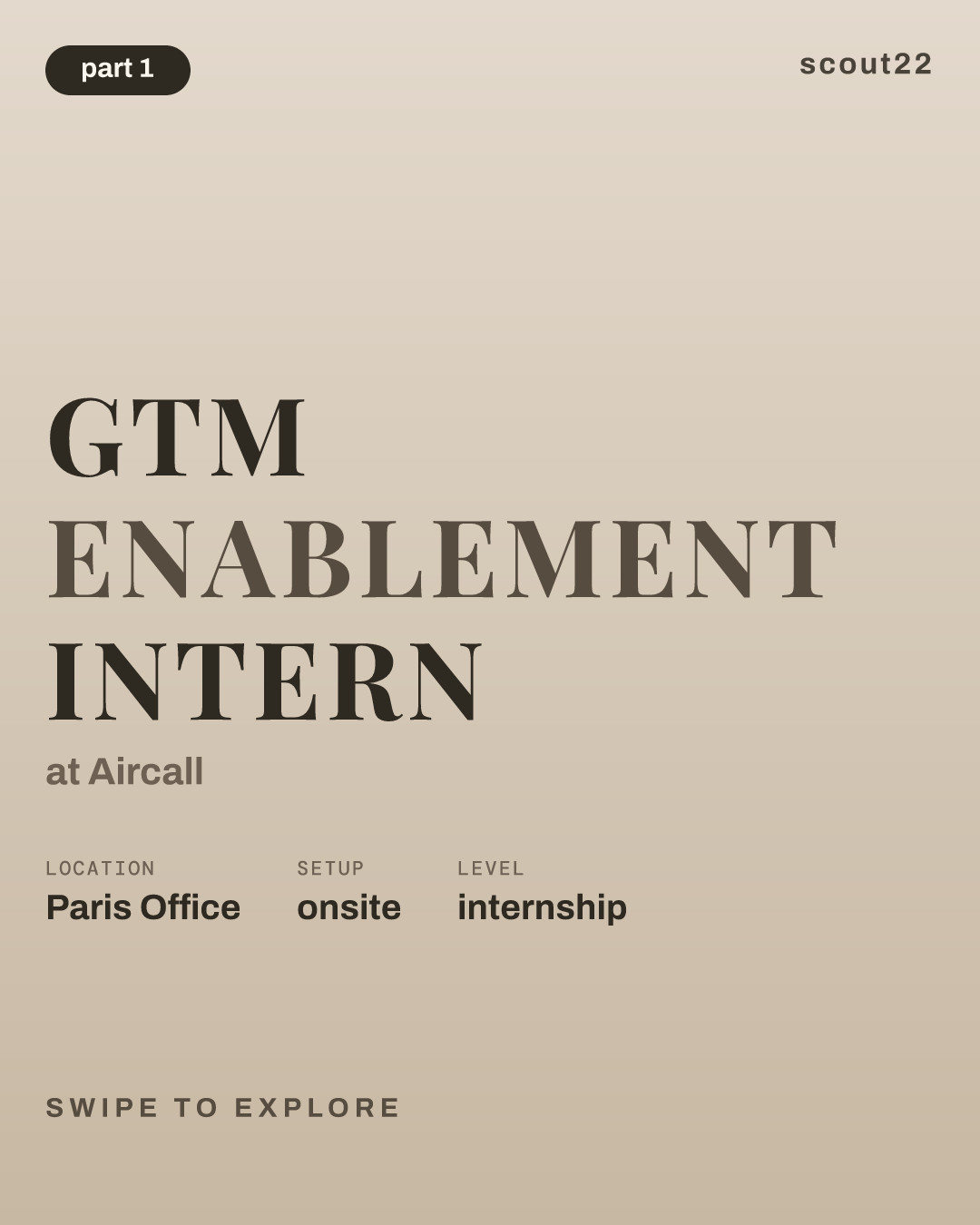 GTM Enablement Intern at Aircall