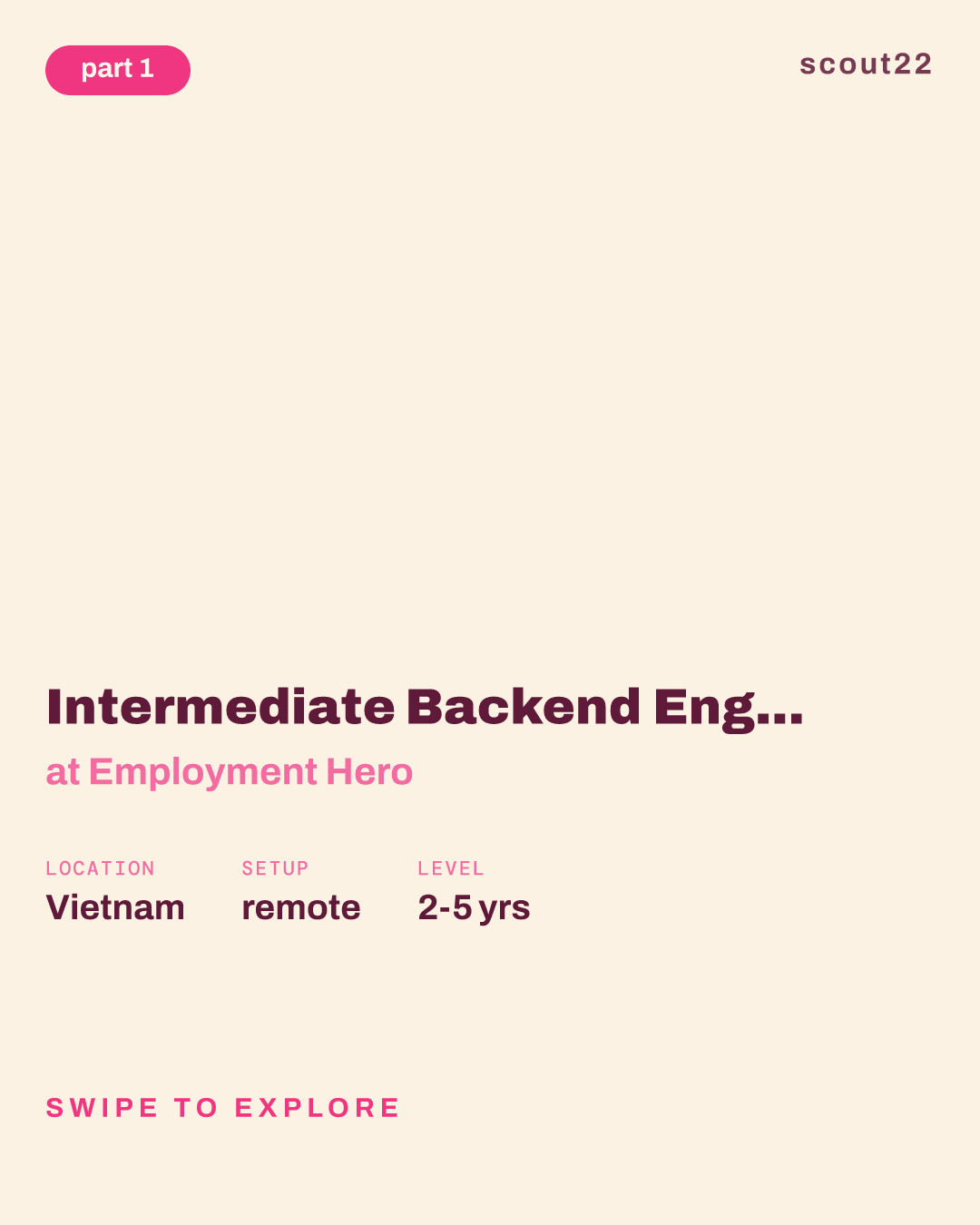 Intermediate Backend Engineer (Remote, Vietnam) at Employment Hero