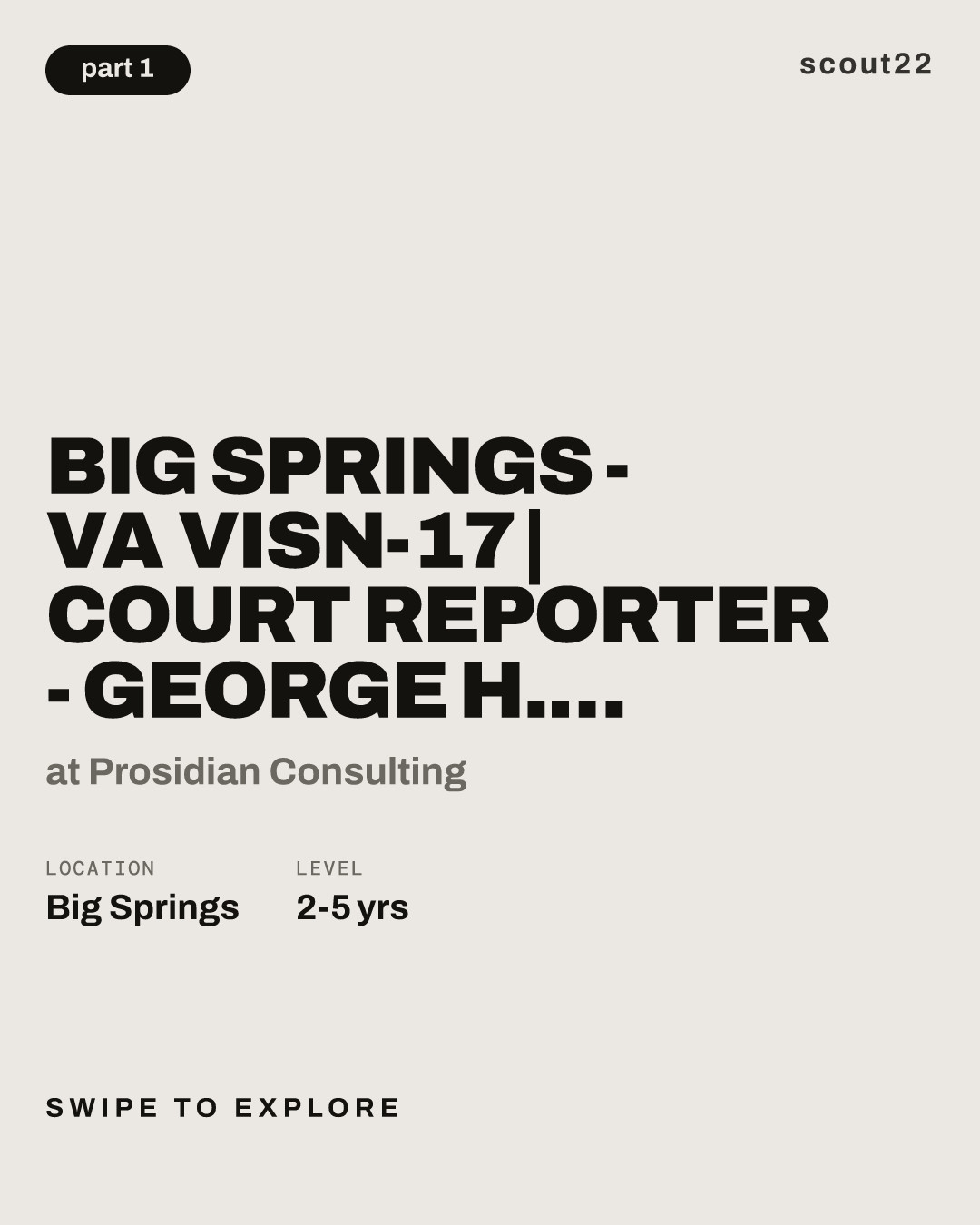 Big Springs - VA VISN-17 | Court Reporter  - George H. O'Brien, Jr. VA Medical Center at Prosidian Consulting