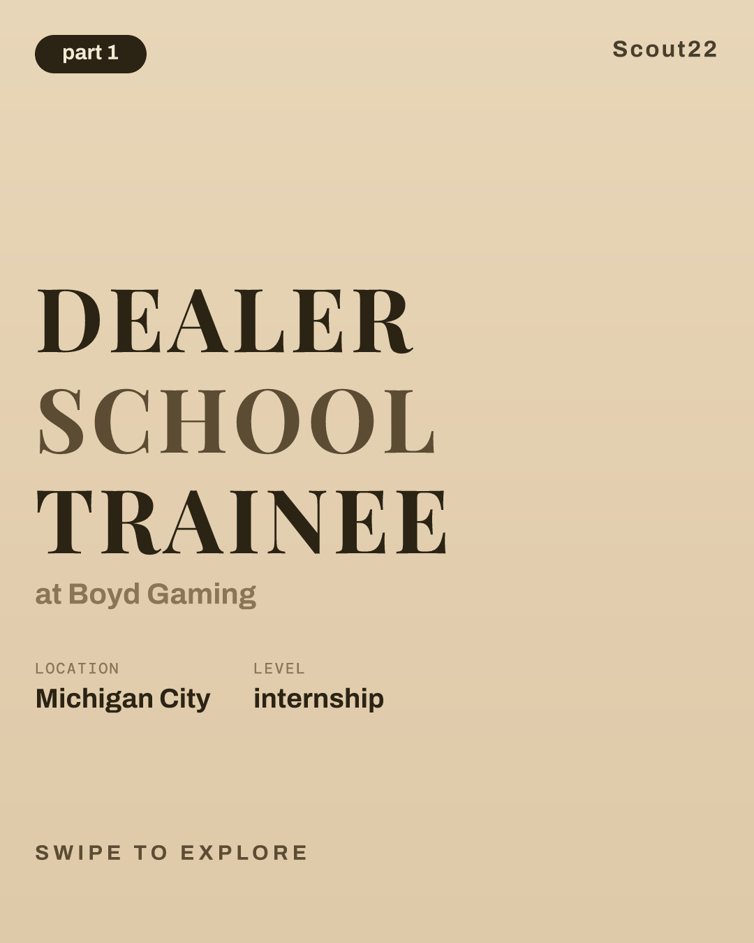 Dealer School Trainee at Boyd Gaming