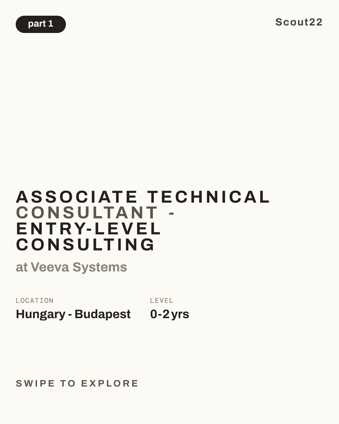 Associate Technical Consultant - Entry-Level Consulting at Veeva Systems