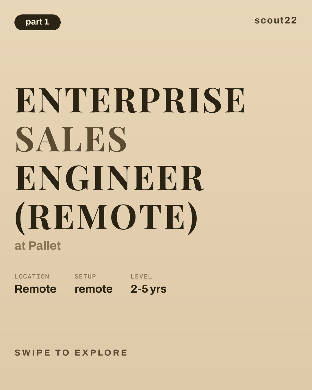 Enterprise Sales Engineer (Remote) at Pallet