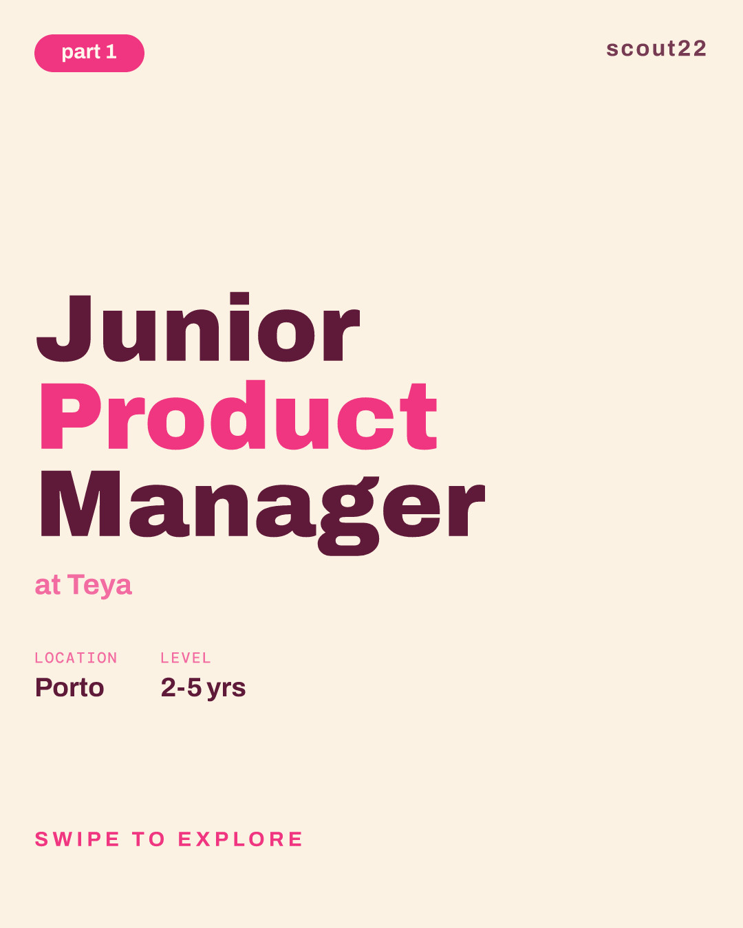 Junior Product Manager at Teya