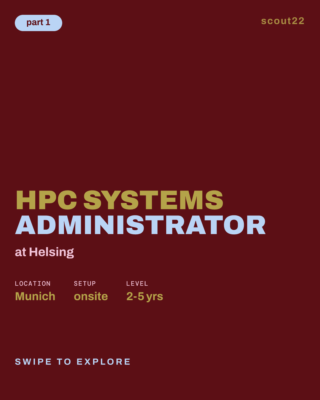 HPC Systems Administrator at Helsing