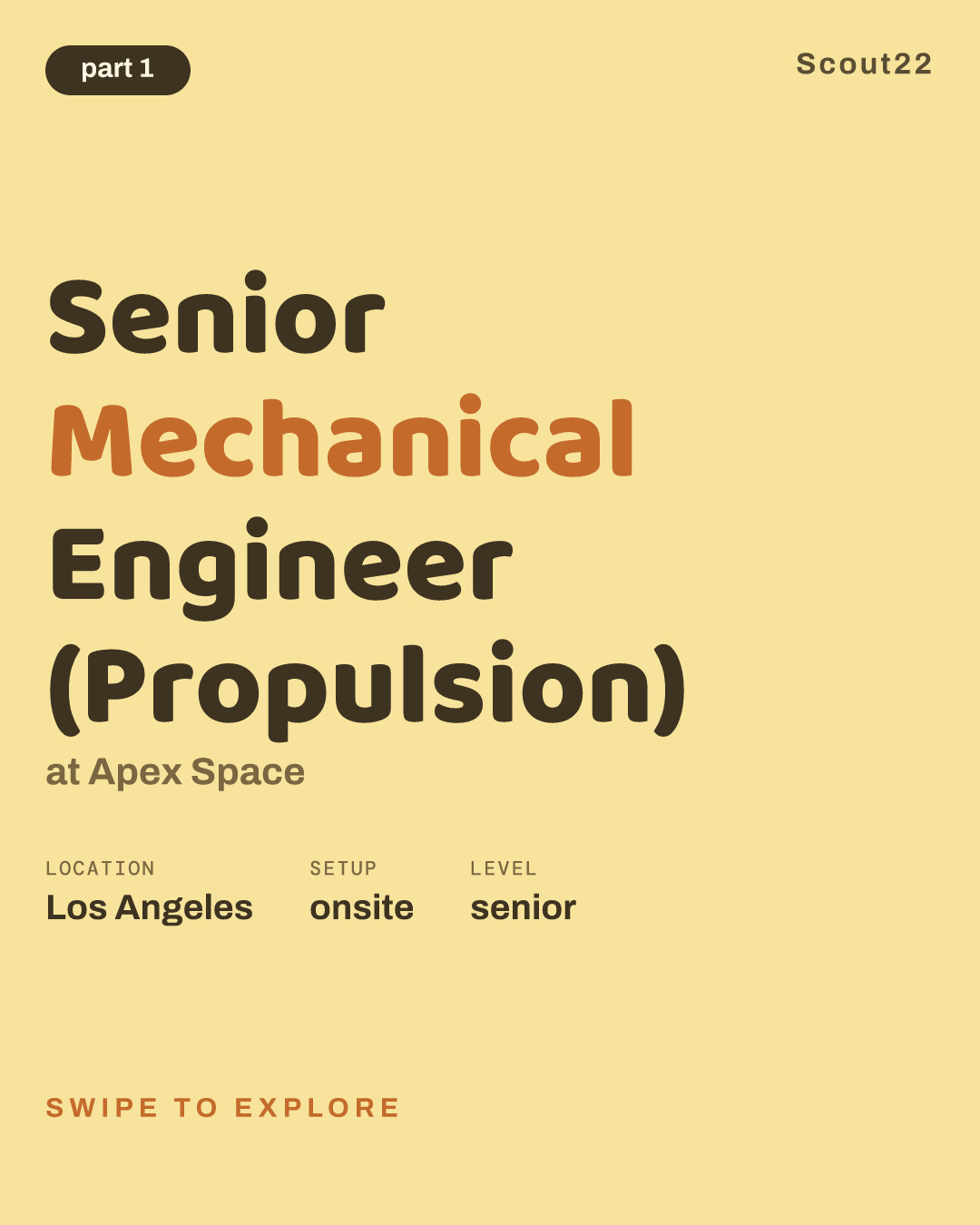 Senior Mechanical Engineer (Propulsion) at Apex Space